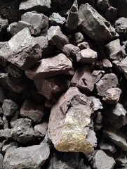 Close up photo of coal 