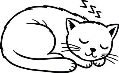 Vector illustrations of cat different breeds set, cute pet animals, lovely kitten on white background in flat style design.