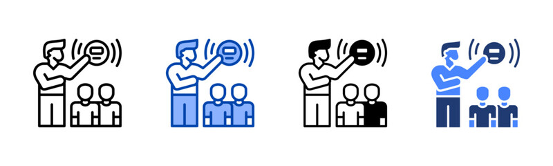 Emergency icon set multiple style collection