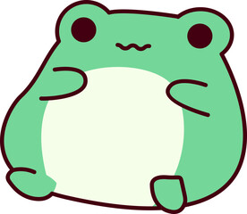 Cute Cartoon Frog Element