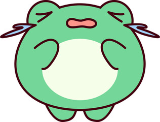Cute Cartoon Frog Element