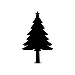 Green pine tree vector illustration for Christmas holiday season design