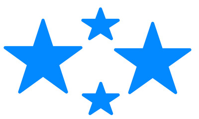 Blue Geometric Star Shape Vector