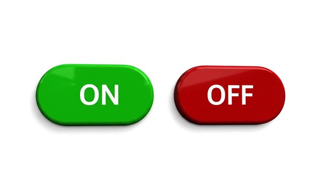 Contrasting buttons On  off toggles