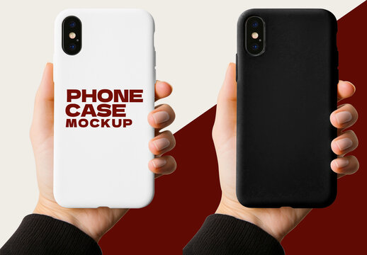 Minimalist Phone Case Mockup Design Psd