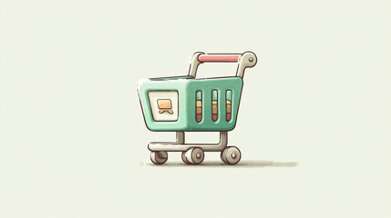 Online Store Cart &ndash; Flat Pastel Design