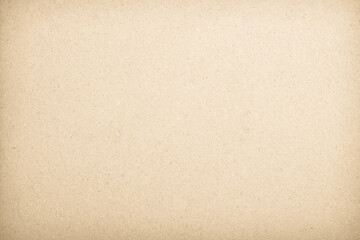 Old paper vintage texture surface for background. Recycle pale brown paper texture, Cream color recycled kraft paper texture blank with copy space for text.