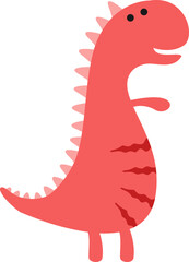 Colorful Cartoon Dinosaur Element