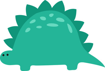 Colorful Cartoon Dinosaur Element