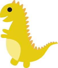 Colorful Cartoon Dinosaur Element