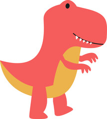 Colorful Cartoon Dinosaur Element