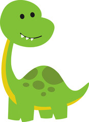 Colorful Cartoon Dinosaur Element