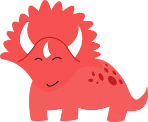 Colorful Cartoon Dinosaur Element