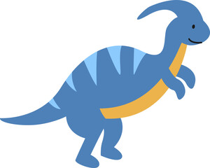 Colorful Cartoon Dinosaur Element