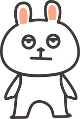 Cute White Bunny Element