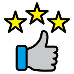 Customer Feedback  Icon Element For Design