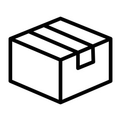 Box Vector Line Icon, Package Icons Collection, Boxes silhouette.