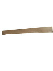 A single wooden ruler with markings isolated on transparent background