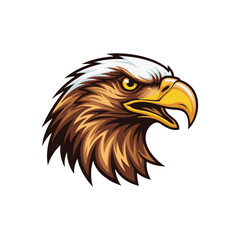 Bald Eagle Cartoon Vector Logo eagle