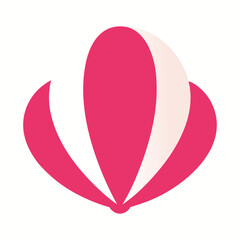 pink heart with pink ribbon