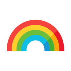 rainbow in the form of a heart