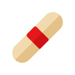 vector illustration of a broken pill
