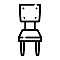chair line icon