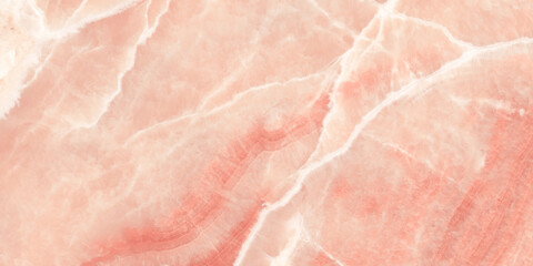 Pink Onyx Crystal Marble Texture with Icy Colors, Polished Quartz Stone Background, It Can Be Used For Interior-Exterior Home Decoration and Ceramic Tile Surface, Wallpaper.