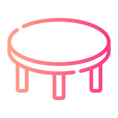 round table gradient icon