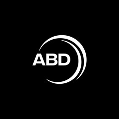 ABD logo. A B D design. White ABD letter. ABD, A B D letter logo design.