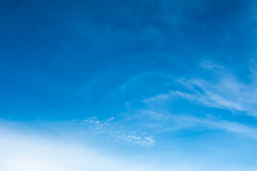 Panorama of cloud clear sky background for summer vacation concept at ocean and summer sea water with sunlight of beautiful cloudy	
