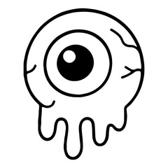 Black lines, one eye shape