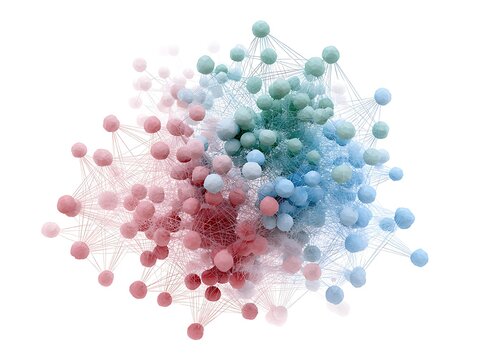 High-definition schematic of protein-protein interaction network - Powered by Adobe