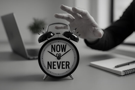 Time's Imperative: Now or Never - seizing the moment for action.