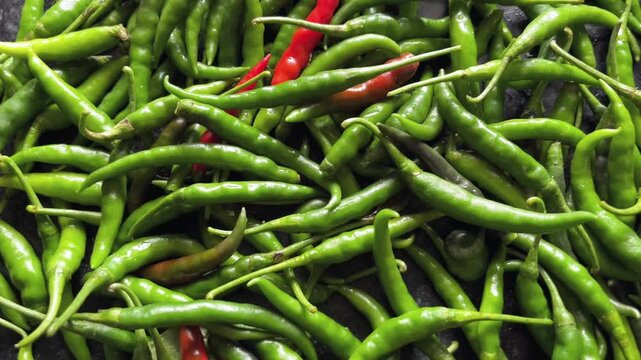 Fresh Green Chilies &ndash; Spicy Organic Mirchi Closeup