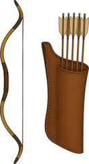 Mongol Bow and Arrow Quiver