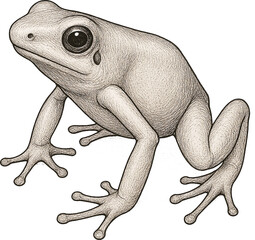 Golden Poison Frog Three-Quarter