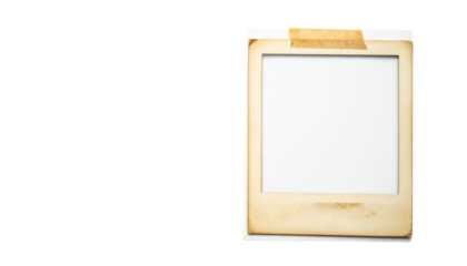 Vintage Slide Frame with Blank Space and Tape.