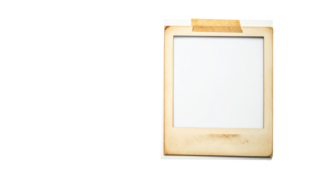 Vintage Slide Frame with Blank Space and Tape.