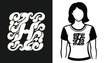 vector illustration of a woman in a black dress