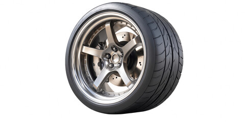 Car wheel isolated on a white background - 3d rendering wheel, rim, car, tyre, isolated, tire, white