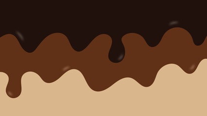 melted chocolate dripping