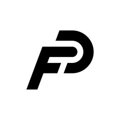 FP Initial Letter Modern and Simple Logo Design