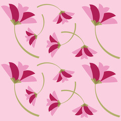 Floral Bloom Delicate Blossom Pattern