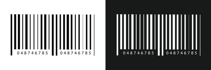 Barcode isolated on white background, Simple fake bar code, barcode scratched vector illustration , barcode icon for selling, Product Barcode, Trendy bar code for web icon in eps 10.