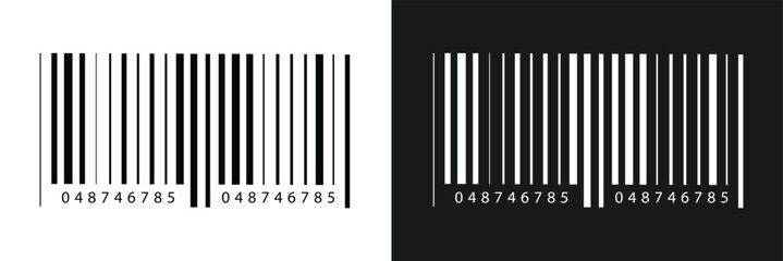 Barcode isolated on white background, Simple fake bar code, barcode scratched vector illustration , barcode icon for selling, Product Barcode, Trendy bar code for web icon in eps 10.