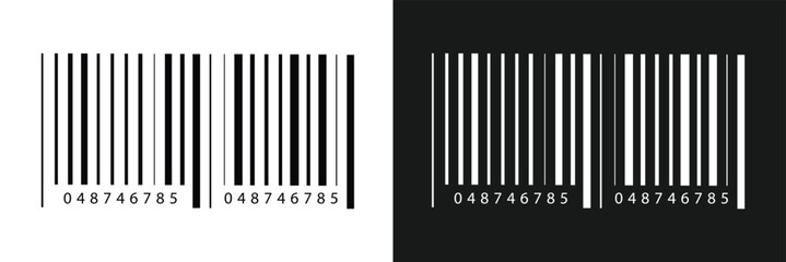 QR Code with text scan me icon and barcode icon collections. Dummy Barcodes and QR code label Collection. digital bar code and retail pricing bars QR code icon in eps 10.