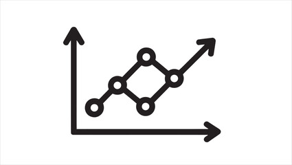 Dynamic financial data line graph with multiple color options and clear typography