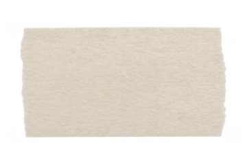 Beige masking tape strip with ripped edges providing a textured background for notes or design elements