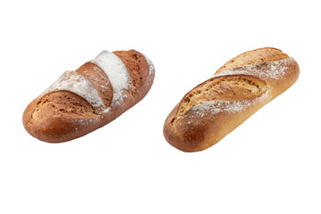 Bread isolated on white background